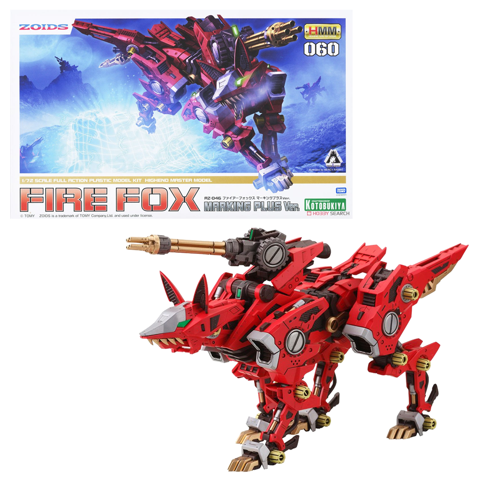 KOTOBUKIYA ZOIDS RZ-046 FIRE FOX MARKING PLUS VER. KOTOBUKIYA ZOIDS RZ-046 FIRE FOX MARKING PLUS VER.